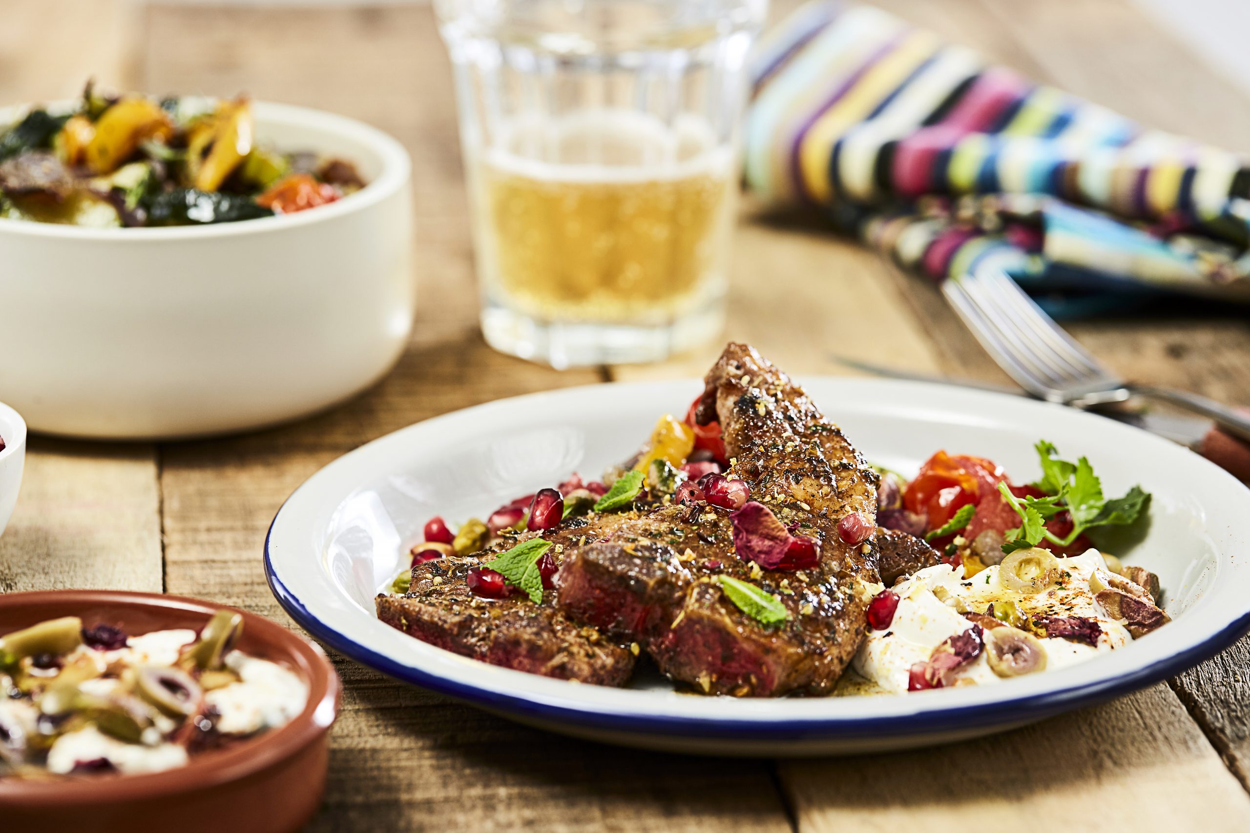 Lamb Chops with Grilled Vegetables - Country Range