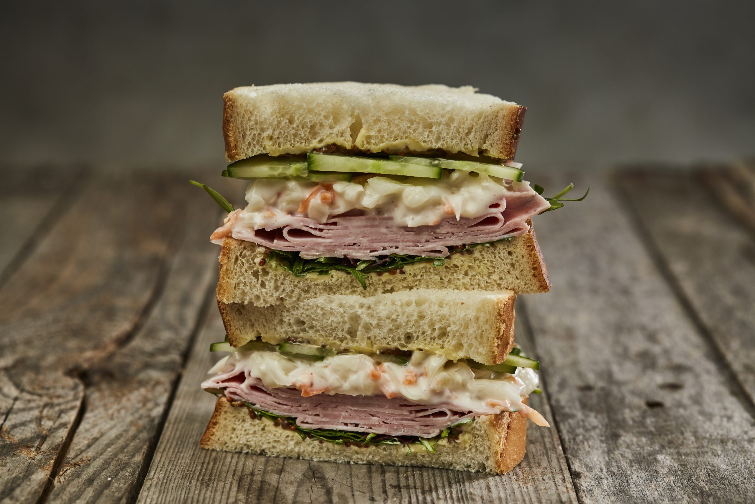 Luxury Coleslaw, Gammon and Salad Sandwich on Bloomer - Country Range