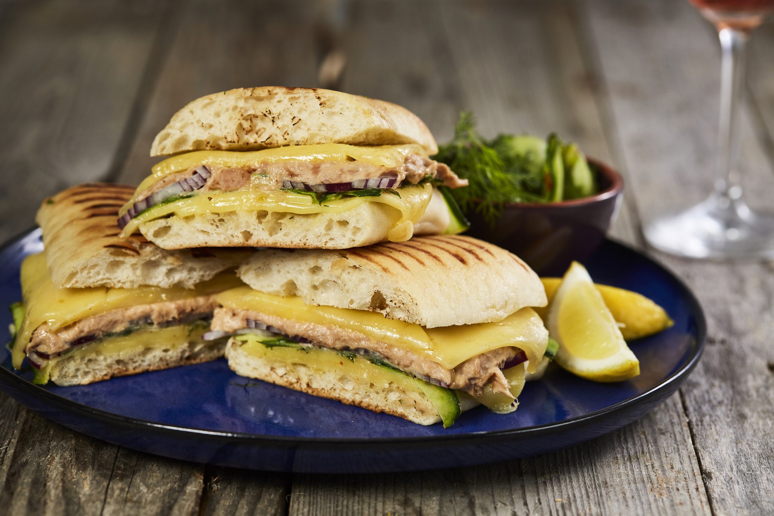 Premium Tuna Mayo Melt with Red Onion, Pickled Cucumber and Cheddar - Country Range