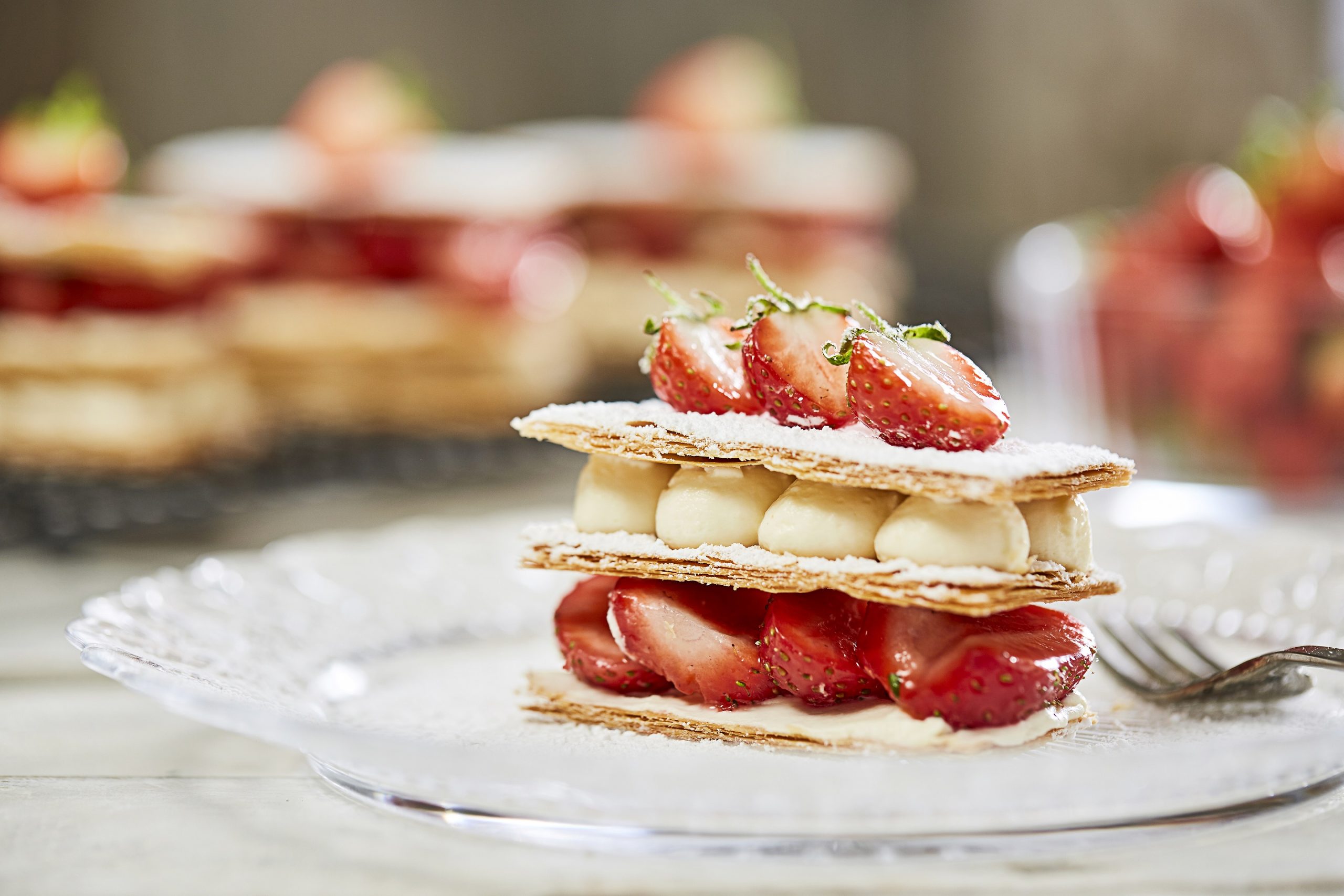 Strawberry Mille Feuille with Summer Fruit Sauce - Country Range