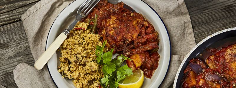 Cous cous & Roasted Vegetables and Chicken Tagine Servings - Country Range