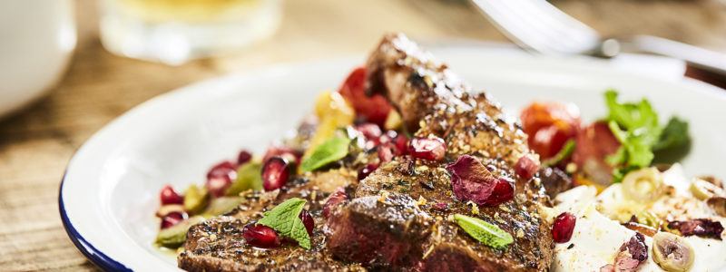 Lamb chops with grilled vegetables - Country Range