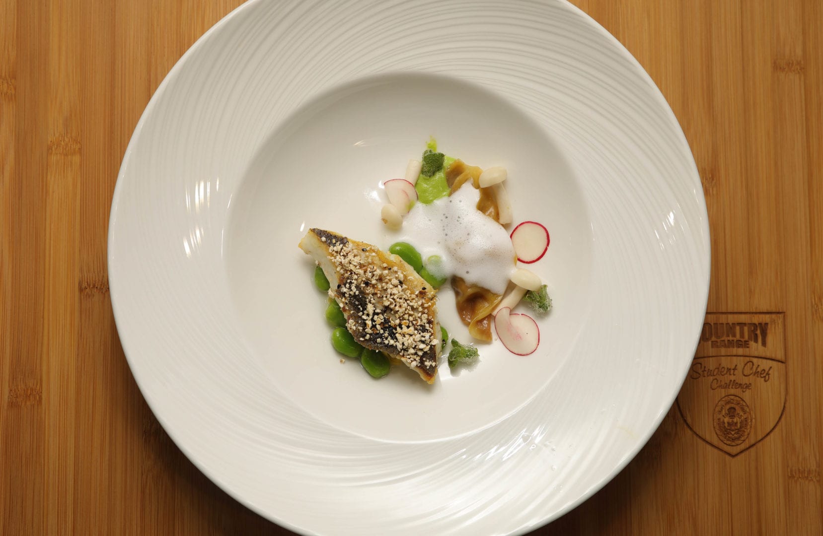 Sea bass with a popcorn seaweed crumb - Country Range
