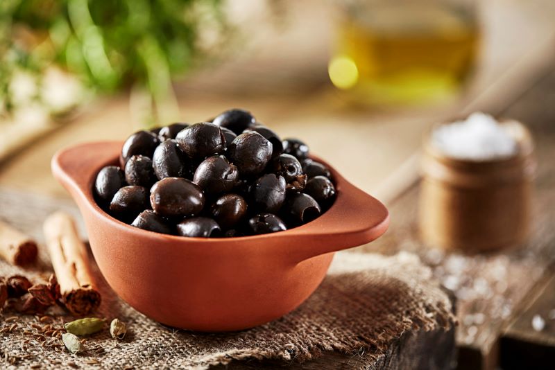 Country Range Pitted Black Olives In Brine 3 x 1 kg Country Range