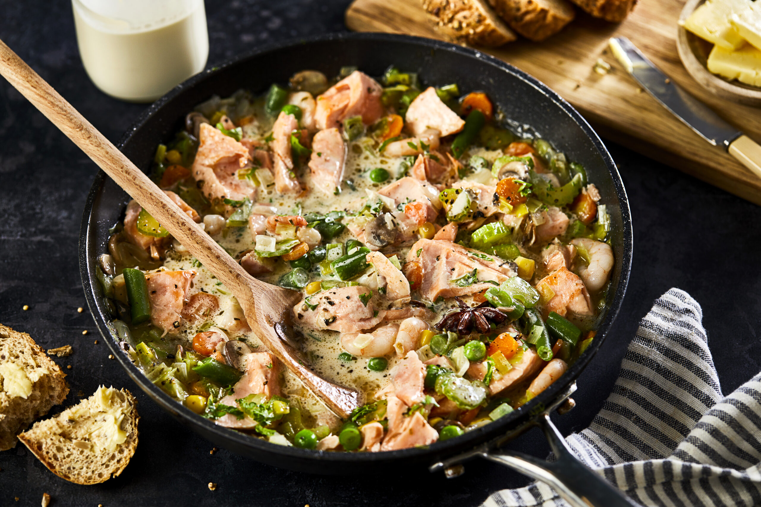 Salmon Broth With Cream Country Range