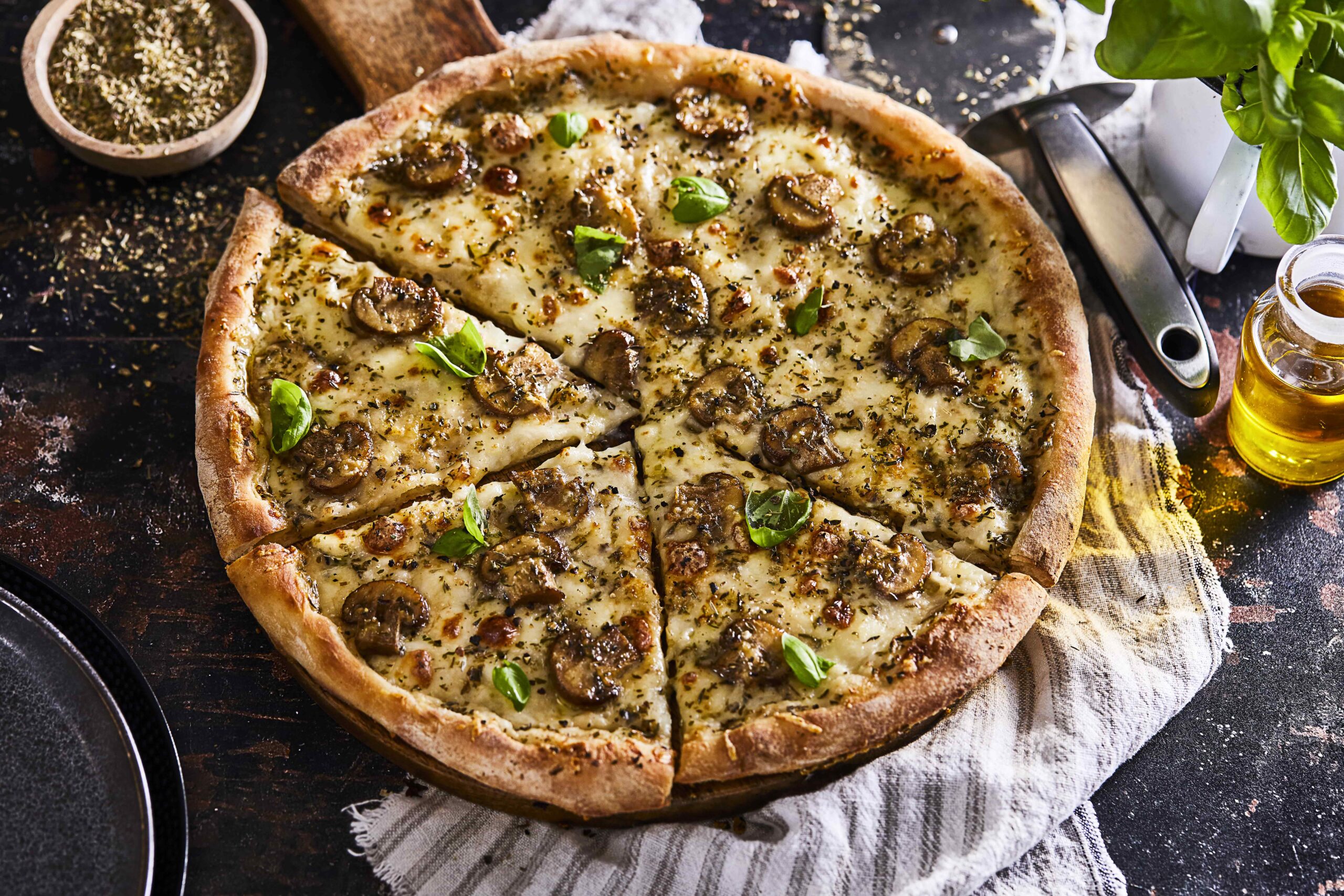 Bechamel and Mushroom Pizza - Country Range