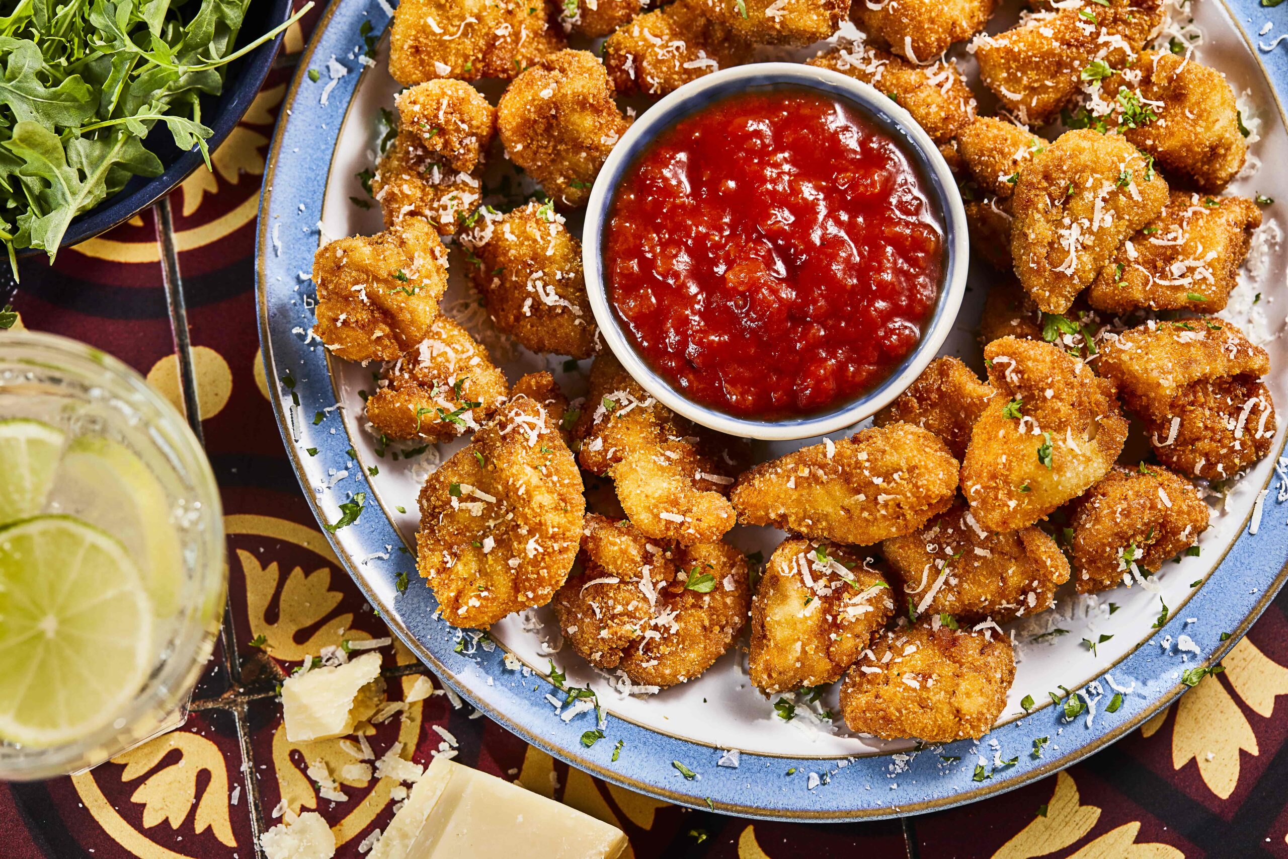 Chicken Parmesan Bites with Rich Tomato Dip - Country Range